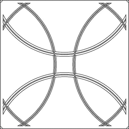 Ceilume Orb 2ft x 2ft Frosted Ceiling Tile V1-ORB-22CLR